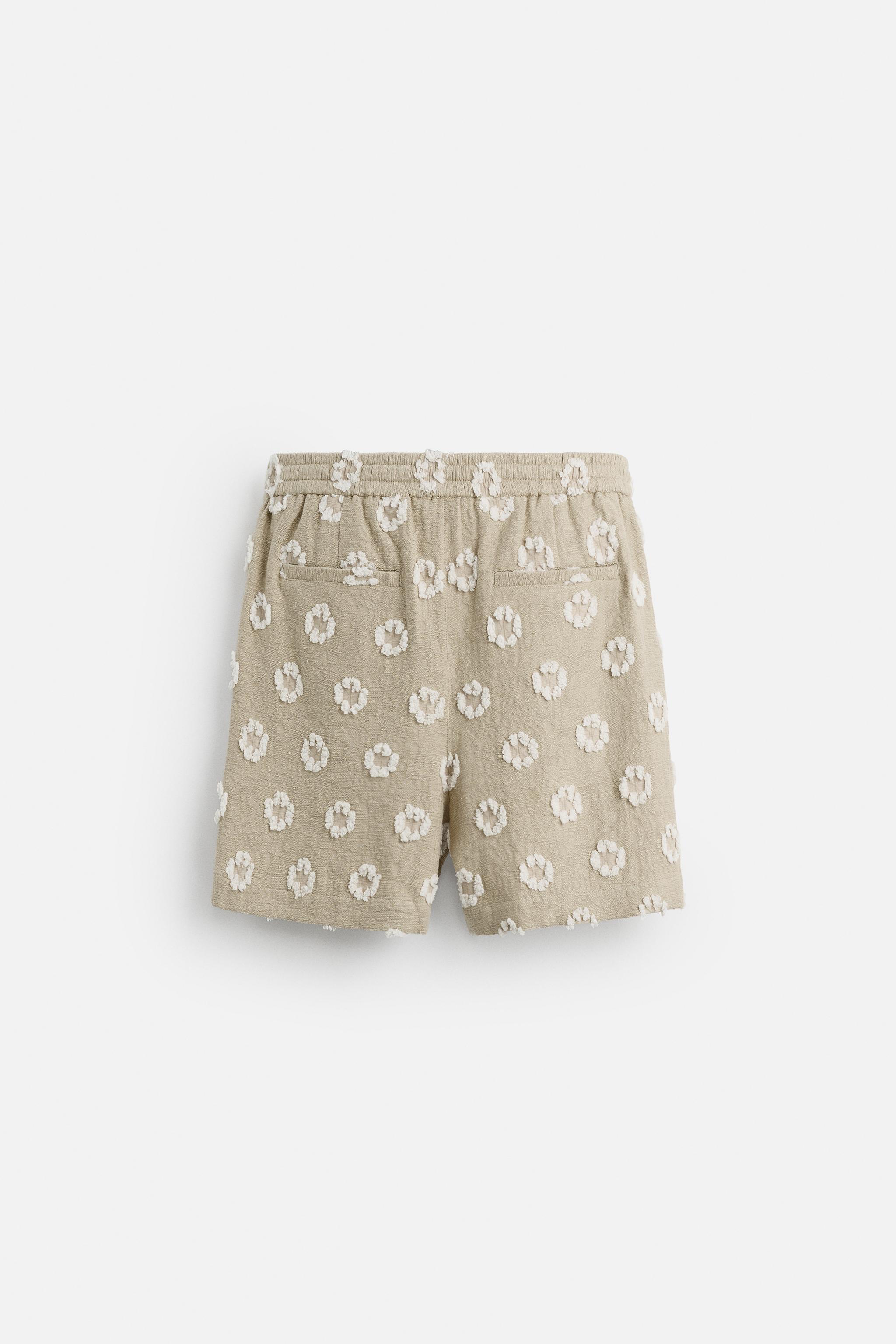 JACQUARD TEXTURED SHORTS